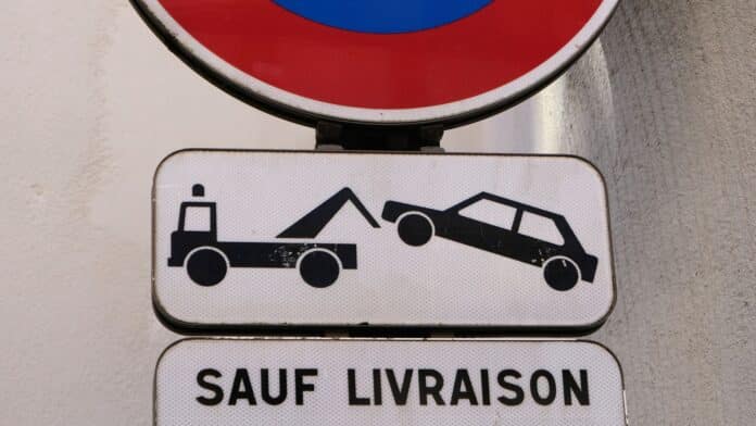 Véhicule en fourrière